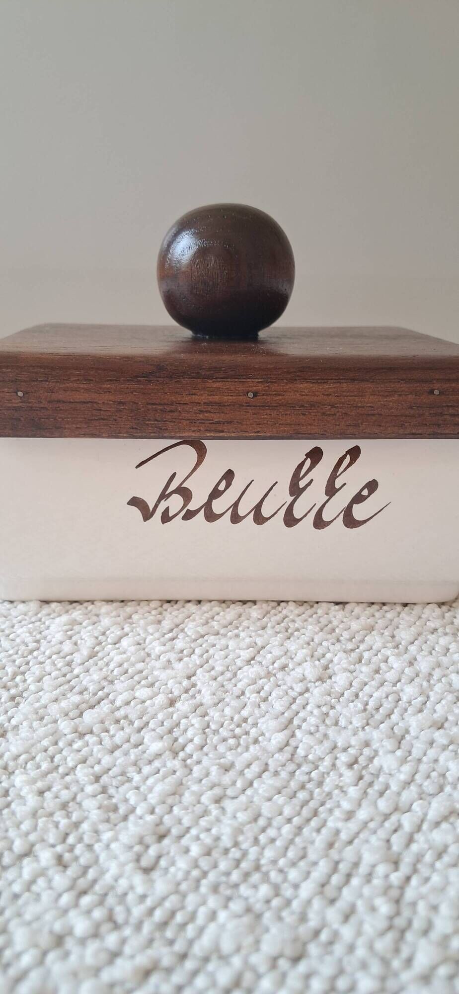 Vintage butter dish from the 1980s.
