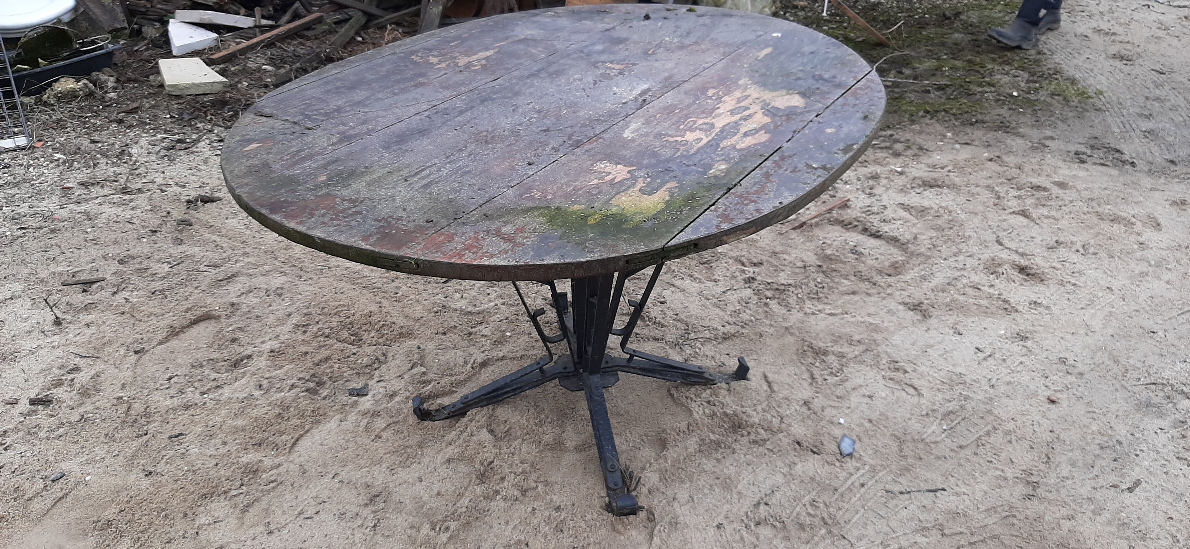 table bois et fer