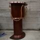 Dutch boat bar solid oak and red copper 1940 1950 art deco