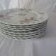 8 flat plates Haviland 426112 Sylvie flowers small roses Limoges