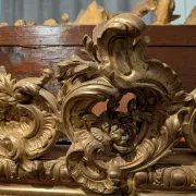 Large antique gilded mirror in Louis XV style