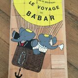 Puzzle vintage en bois babar