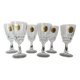 6 verres à liqueur en cristal d'Arques modèle Pompadour  - Lot 1
