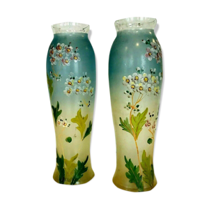 paire de vases émaillés