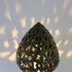 Large 1980s lamp, openwork ceramic