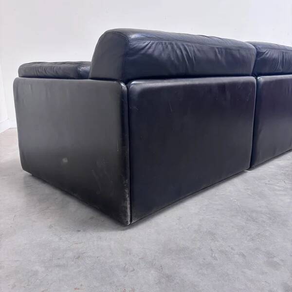 Canapé / lit de jour vintage des années 1980 dans le style de De Sede DS76