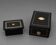 Two blackened wooden boxes decorated with Boulle marquetry – 19th century