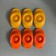 Set of 9 vintage plastic egg cups
