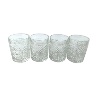 4 whiskey glasses