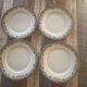 Set of 4 plates in genuine Limoges porcelain – marking ULM F