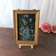 Petit cadre tableau bouquet de myosotis