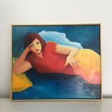 Painting woman lying down