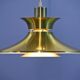 Danish hanging lamp in brass, 1970s