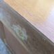 Vintage bedside table, tapered legs
