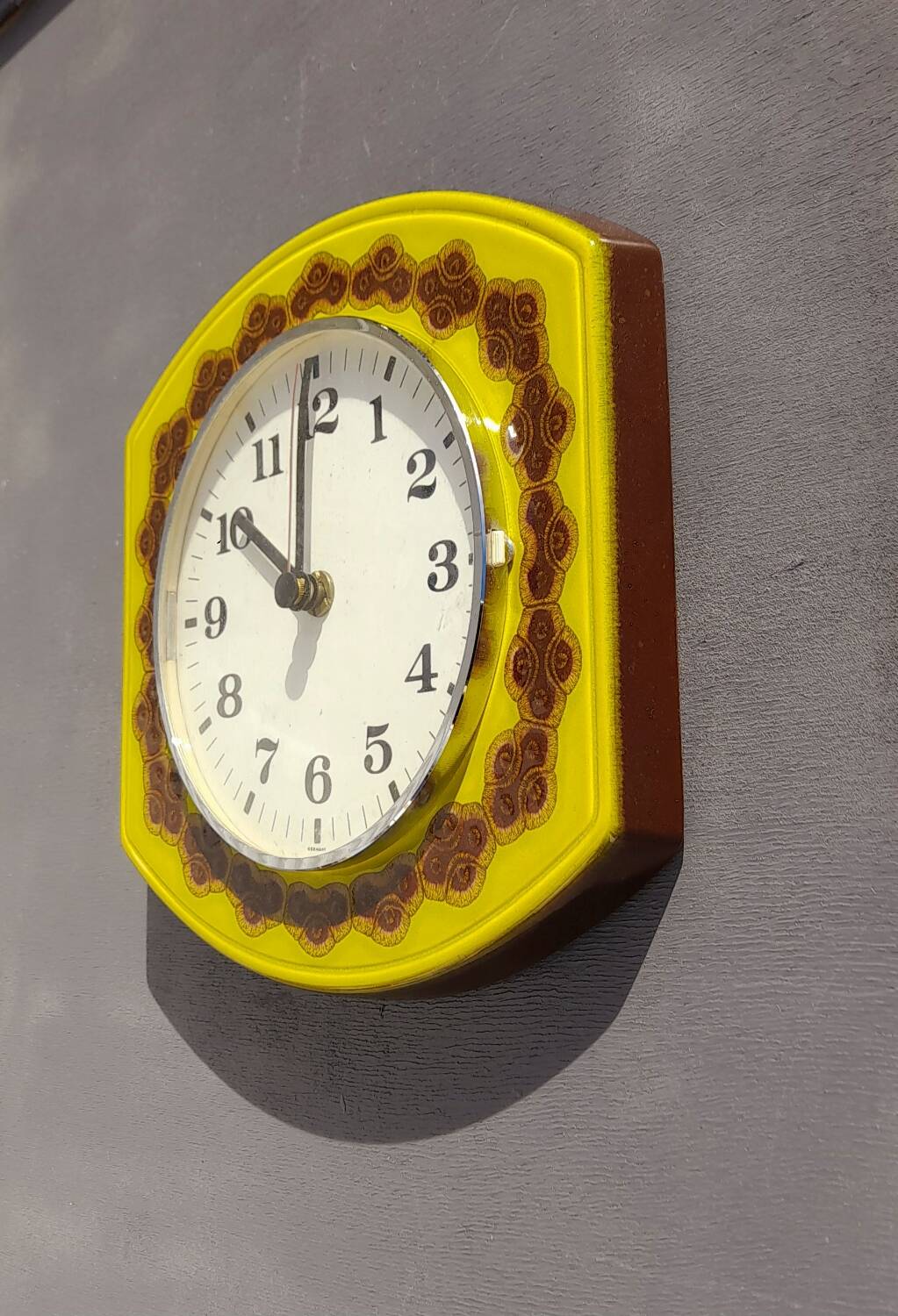 Jughans ceramic clock 70s
