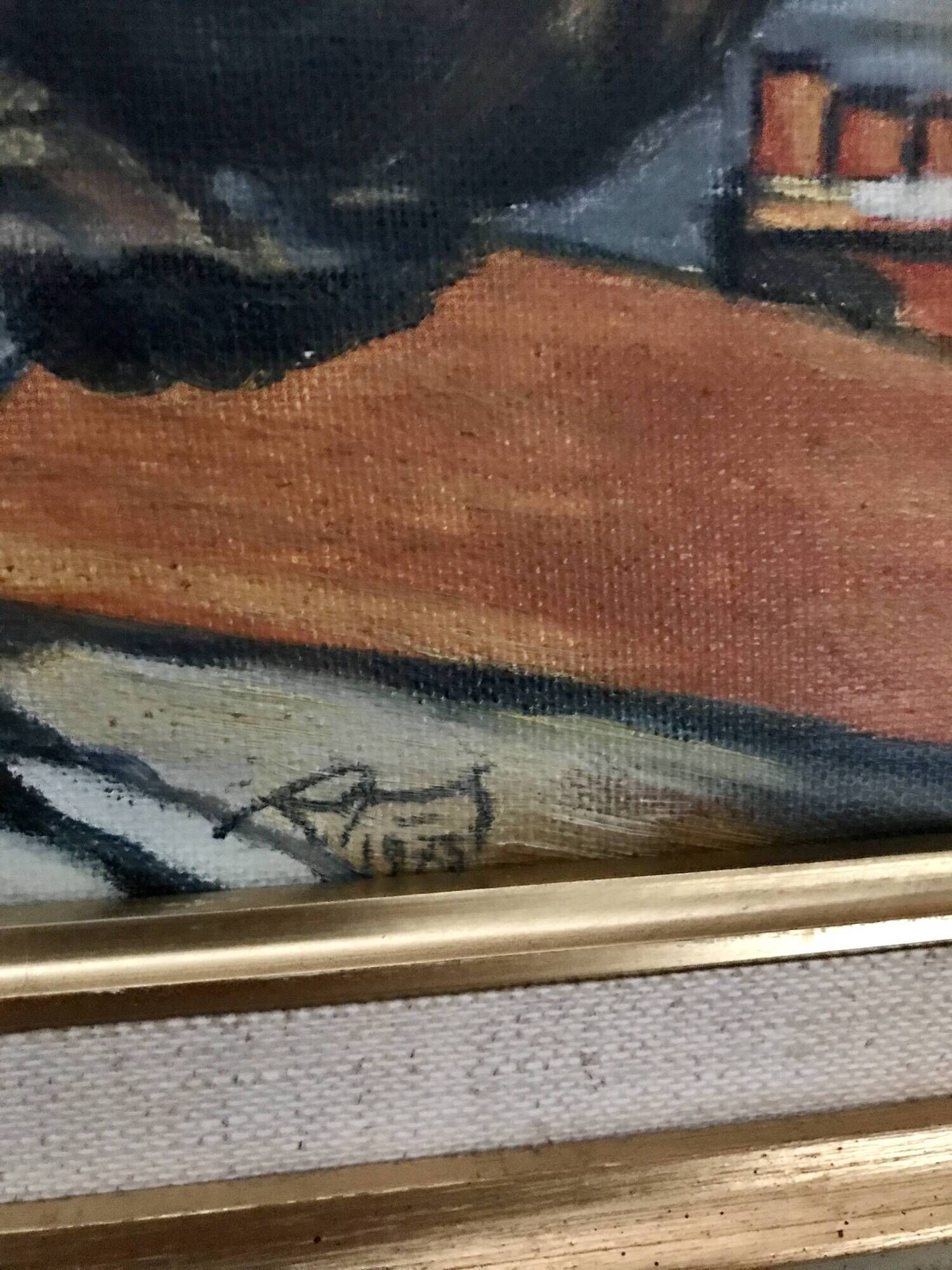 Reproduction "Melted snow at l'Estaque" oil on canvas