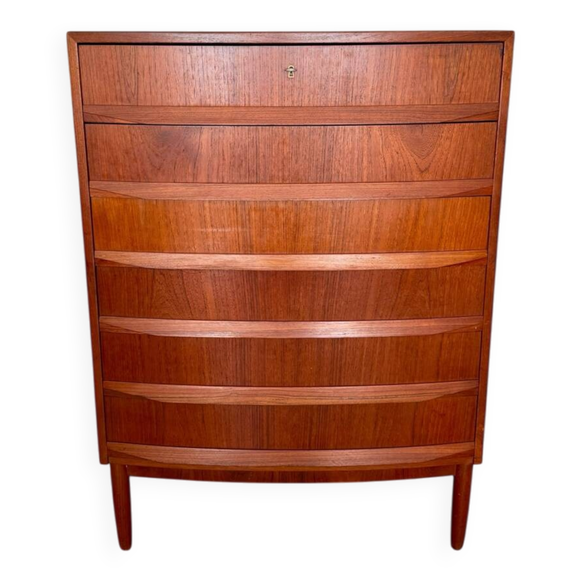 Scandinavian mid-century teak chest of drawers