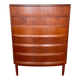 Scandinavian mid-century teak chest of drawers