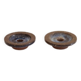 Pair of Danish ceramic candlesticks by Arne Finne Nielsen