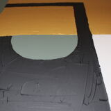 Large abstract acrylic painting for living room 116x97cm