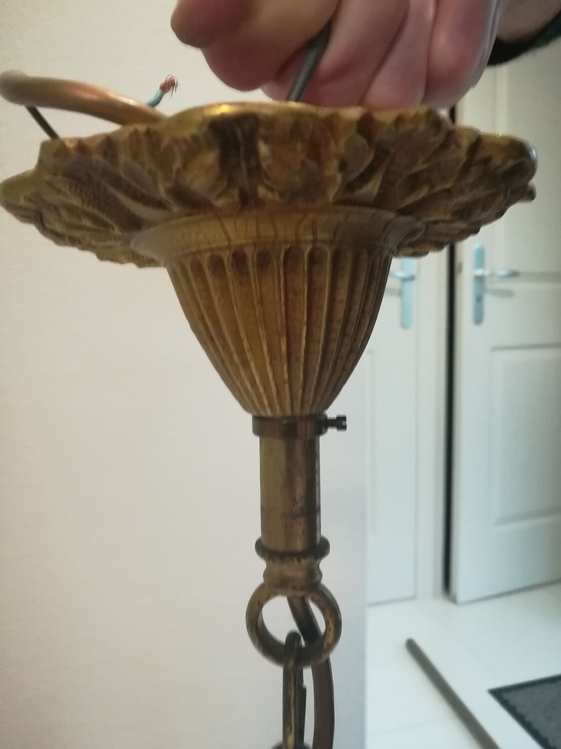 Lustre bronze Lumalux Paris