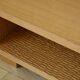 Coffee table Ecart International by Andrée Putman model "crossing" oak wood