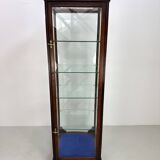 Beautiful mahogany museum display cabinet from England, circa 1925.