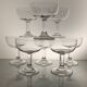 8 coupes à champagne en verre soufflé