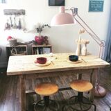 Solid oak farm table 152x72