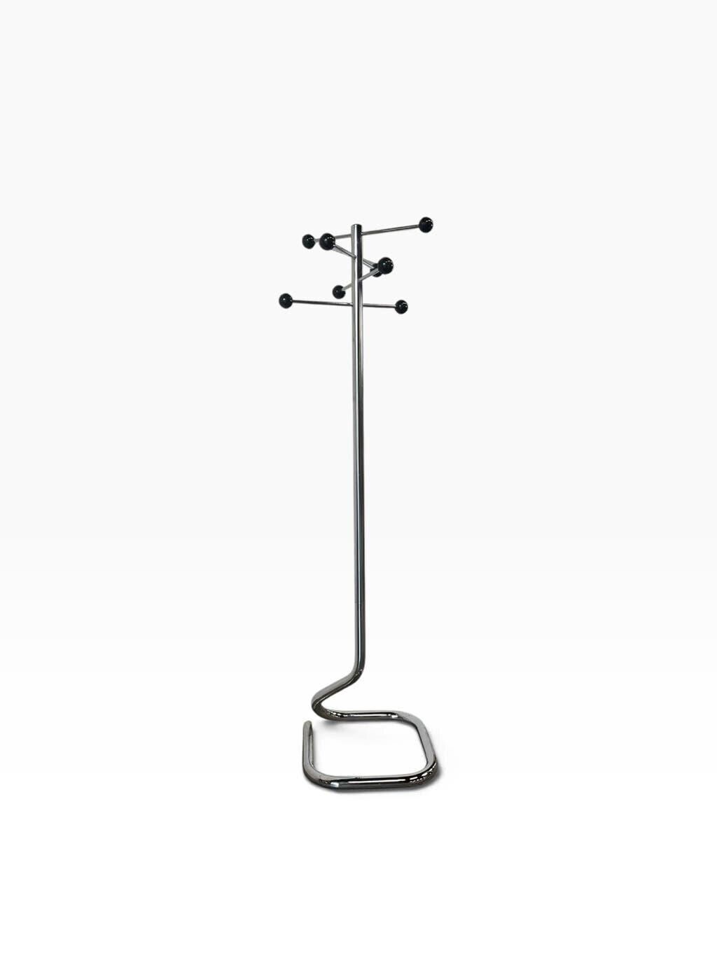 Chrome vintage coat stand / floor coat rack