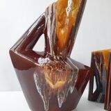 Vintage modernist decanter & glasses