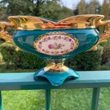 Vintage porcelain rose planter vase