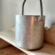 Small aluminum bucket with handle - - kitchen cutlery door