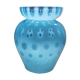 Vintage turquoise glass vase