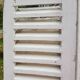 Pair of old shutters with louvers