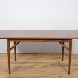 Mid-century extendable teak dining table from everest, 1960s