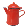 Red enamelled coffee maker