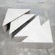 Vintage travertine coffee table published by Roche Bobois