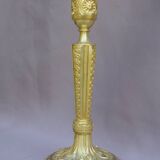 Pair of 19th century gilt bronze candlesticks