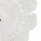 Contemporary Large Italian Clear Murano Glass Leaf Flush Mount Ceiling Ligh