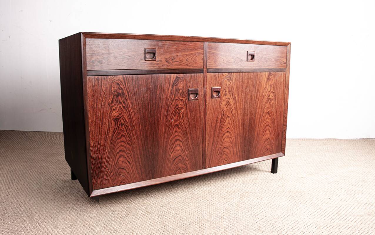 Buffet or small Scandinavian sideboard in rosewood by Erik Brouer 1960.