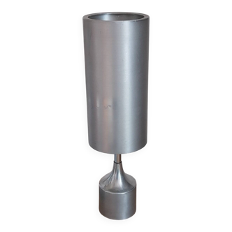 Brushed aluminium lamp