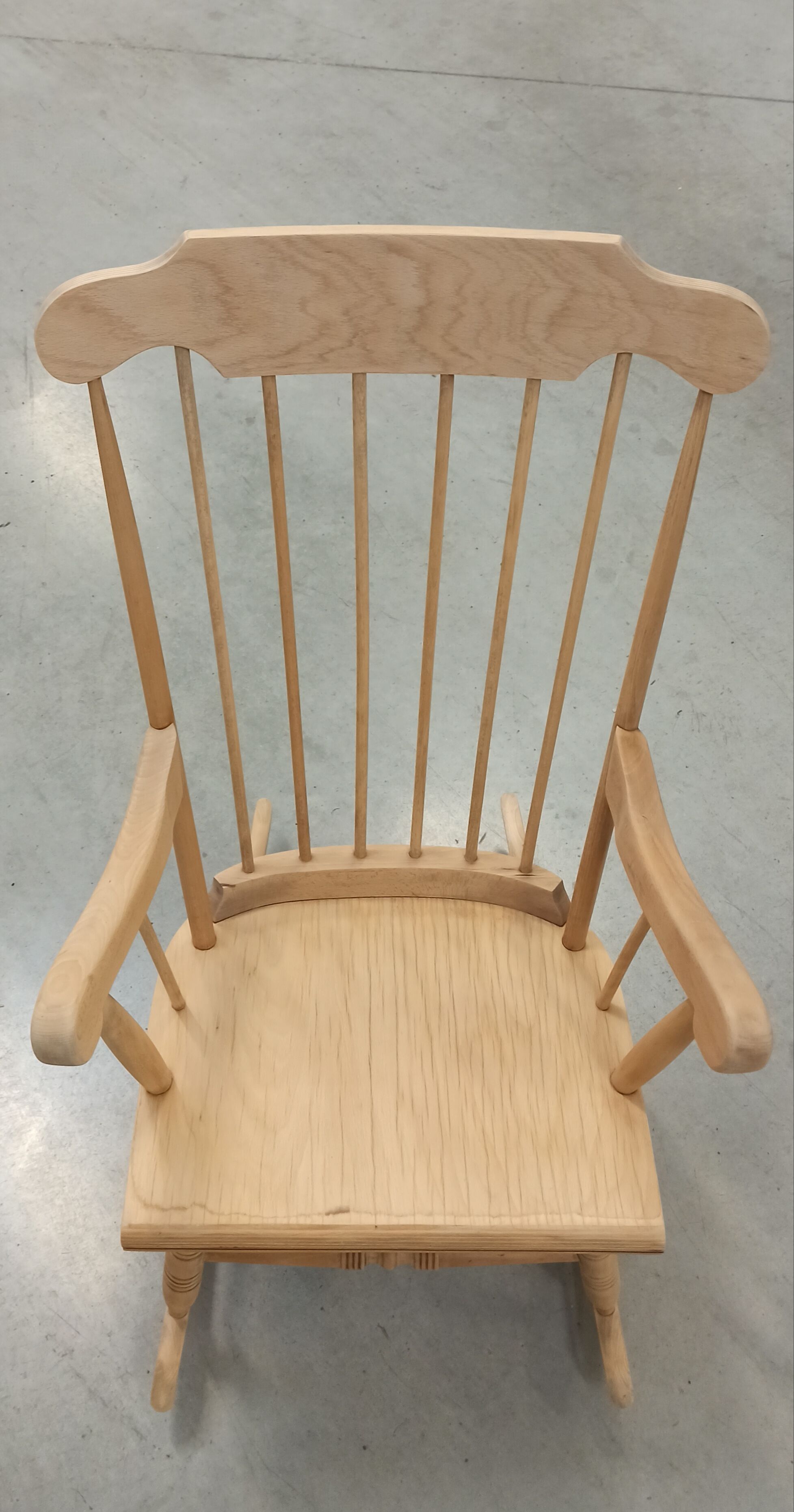 Wooden rocking chair 60's