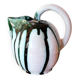 Glazed ceramic melon pitcher