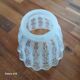 4 antique acid-etched glass tulips