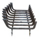 Large 19th century wrought iron log rack