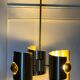 Lustre/suspension space age vintage 1970 alu brosse doree