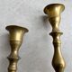 Ensemble de 2 porte-bougies en laiton vintage