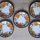 Set 5 assiettes Paradisio Boch 1966