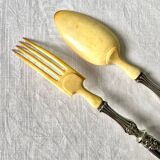 19th century salad servers